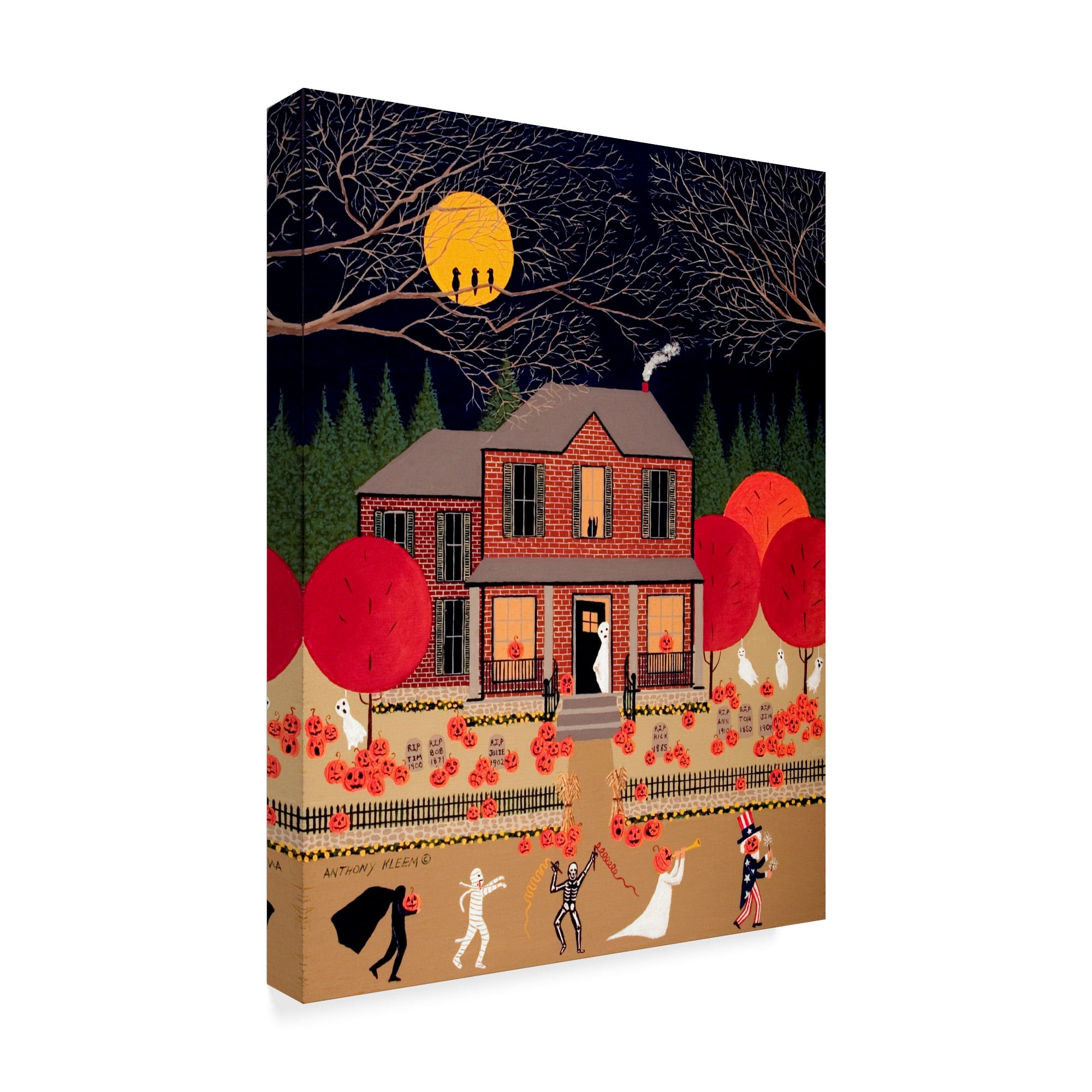 Trademark Fine Art 'Halloween Home' Canvas Art by Anthony Kleem