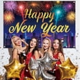 thumbnail image 3 of Decoraciones de Feliz Año Nuevo Banner de patio exterior Celebración de festivales festivos Banner de Año Nuevo Decoraciones, 3 of 5