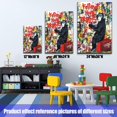 thumbnail image 5 of Banksy Monkey Street Graffiti Canvas Print Wall Art,-Follow Your Dreams Animal Canvas Art for Living Room Office Wall Decor Home Decoration Framed Ready to Hang,bedroom decor for men, 5 of 6