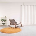 thumbnail image 3 of Cortina opaca para oscurecer la habitación, 52 x 84 pulgadas, color blanco, juego de 2, cortinas con ojales para ventana para sala de estar, 3 of 4