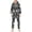 A4-black, variant on Mens Fashion Jumpsuit Adult One Piece Non Footed Pajamas
