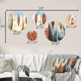 thumbnail image 4 of Designart "Contemporary Balloon Adventure" Hot Air Balloon Round Wall Art Set Of 5 - Beige Modern Hallway Metal Art Print Set, 4 of 6