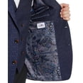 thumbnail image 4 of Tayion Collection Mens Classic-Fit Jacquard Suit Jacket 46 Long Navy/Purple  NWT, 4 of 4