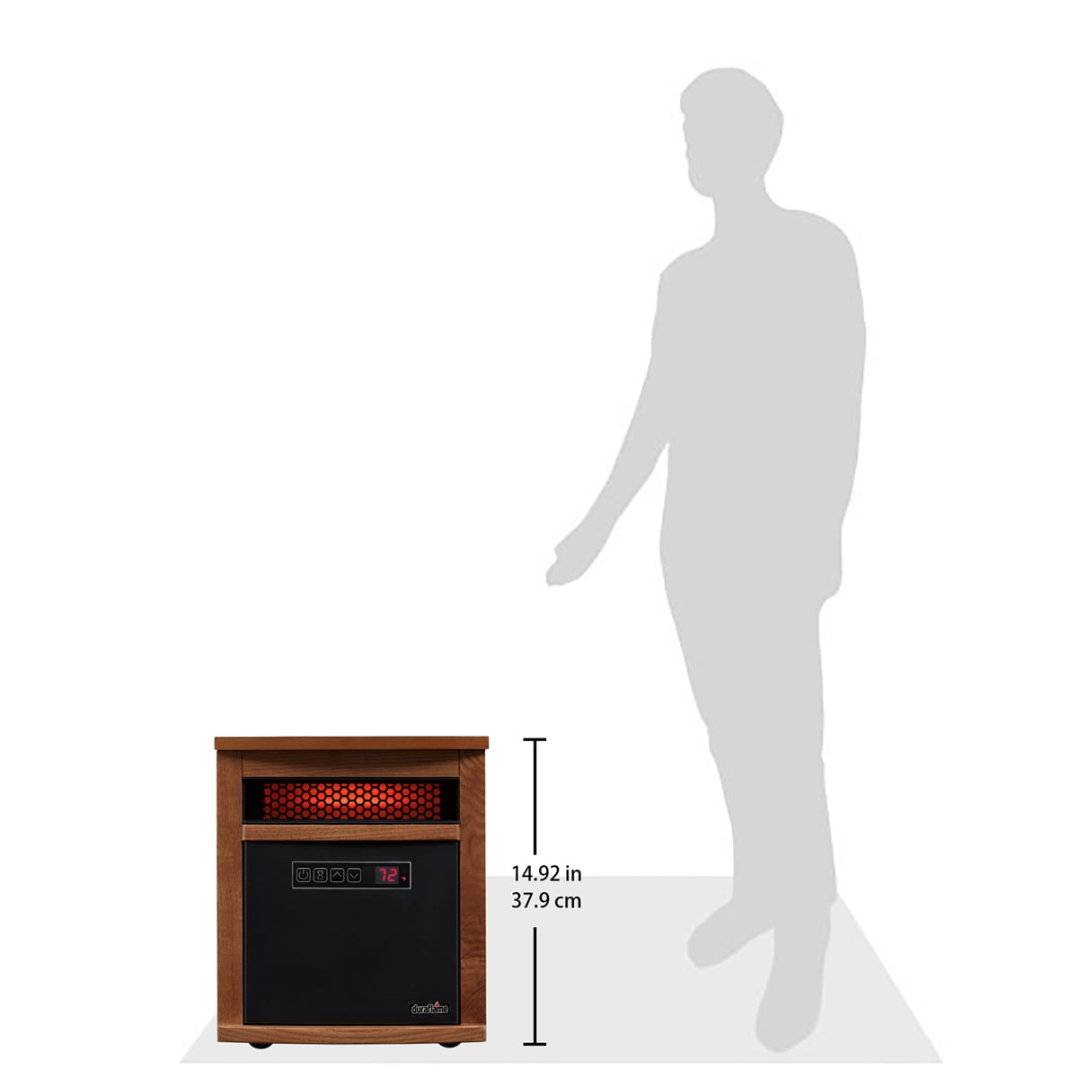 Duraflame® Portable Electric Infrared Quartz Heater, Oak - Walmart.com