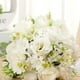 thumbnail image 3 of Ramo de novia Cateissary lujo flores artificiales Decoración blanco, 3 of 6