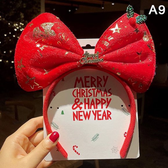 Christmas Headband Snowflake Antlers Tree Hair Band 2023 Christmas Decor