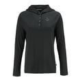 thumbnail image 2 of Women's Cutter & Buck Black Boston Red Sox Coastline Epic Comfort Eco Recycled Raglan Long Sleeve Hoodie T-Shirt, 2 of 3