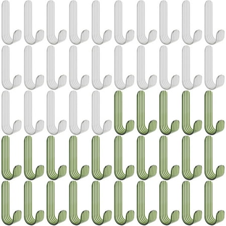 

50pcs Adhesive Wall Hooks Hanging Hooks Seamless Hooks Small Sticky Hangers