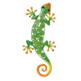 thumbnail image 2 of Gecko escultura de lagartija decorativa colgante interior exterior dormitorio jardín valla ornamento Sunnimix Escultura de arte de pared de Gecko, 2 of 6