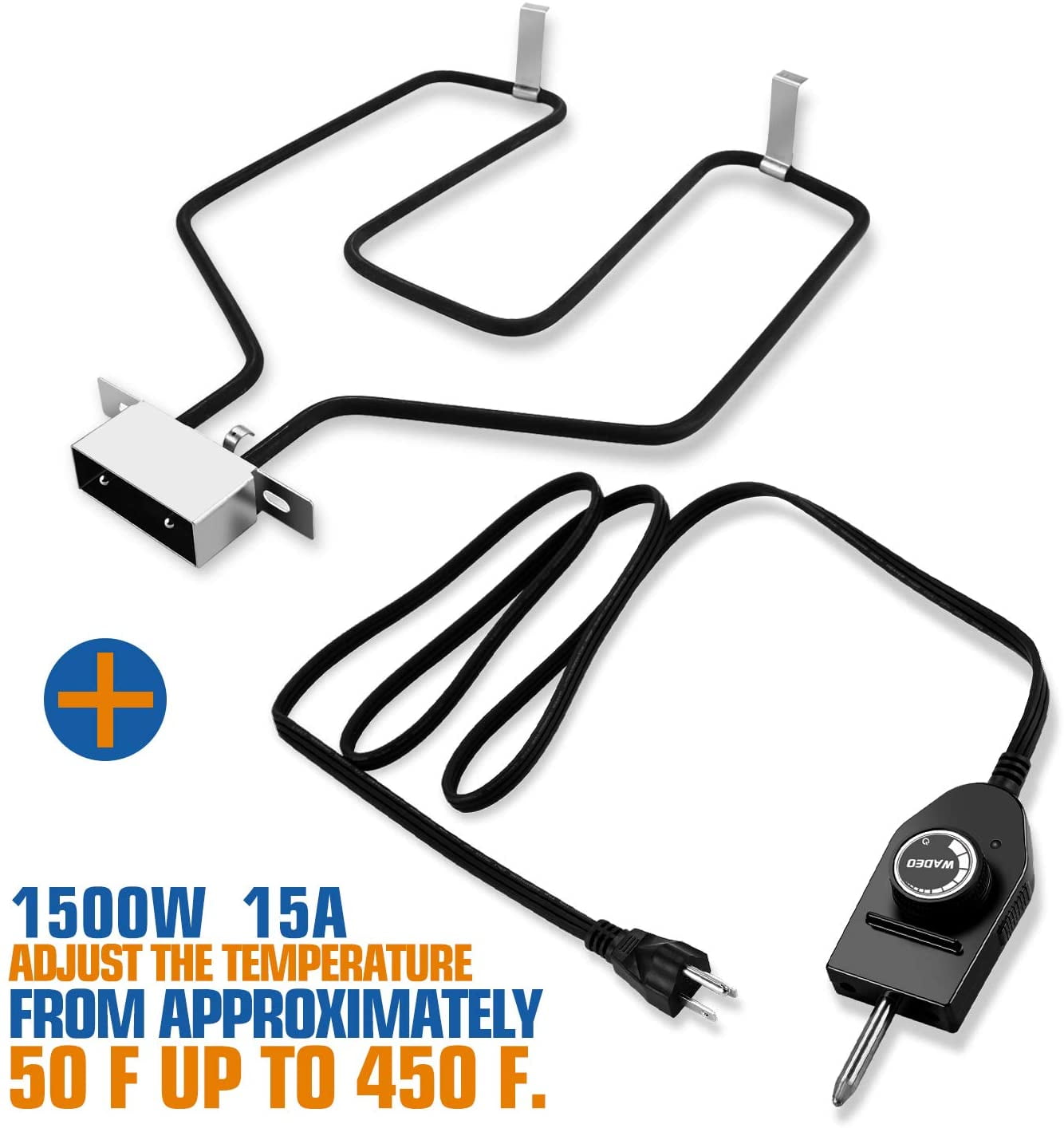 WADEO Grill Heating Element and Electric Smoker Replacement Part with