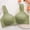 Green, variant on Women's Plus Size No Underwire Front Button Bra, Bras for Women, Jelly Bras for Women, Sports Bras for Women