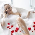 thumbnail image 2 of Almohada para baño de Spa, cojín para bañera, cabeza, cuello, hombros y espalda con 4 ventosas fuertes antideslizantes, regalos para la ducha del Día del Padre JAMW Sencillez, 2 of 5