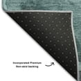 thumbnail image 3 of Addison Rugs Mayfield Washable Contemporary Abstract Teal Rectangle Rug, 8' x 10', 3 of 6