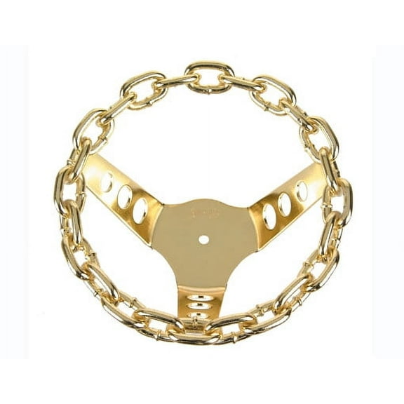 Chain Steering Wheel Gold.