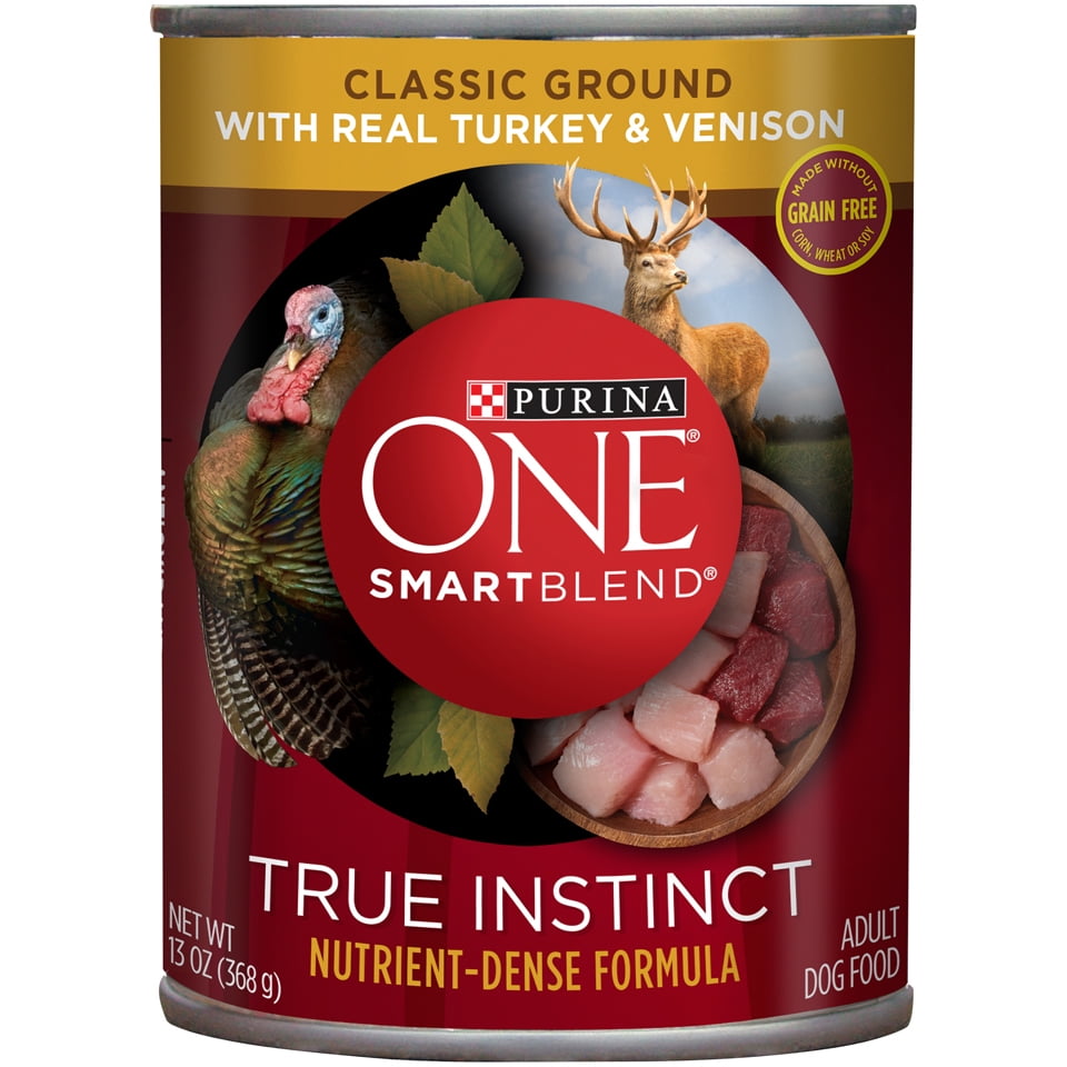 (12 Pack) Purina ONE Grain Free, Natural Pate Wet Dog Food, SmartBlend