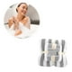 thumbnail image 5 of Juego de toallas de baño de terciopelo para adultos | Toallas de baño y faciales de 2 piezas, suaves y muy absorbentes | Poliéster de secado rápido | Verde, morado, azul, rosa y marrón, 5 of 8