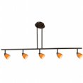 thumbnail image 1 of Cal Lighting SL-954-5-DB-MBS Éclairage de Rail - Acier Brossé en Maille & Bronze Foncé, 1 of 1