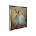 thumbnail image 4 of Stupell Industries Traditional Bunny in Nature Animals & Insects Painting Gray Floater Framed Canvas Art Print Wall Art, 18 x 18, 4 of 10