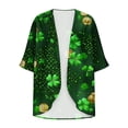 thumbnail image 5 of LOVZFMLL Cardigan pour Femmes Cardigan à la Mode Imprimé pour la Saint-Patrick Printemps Été Manches Longues Cardigan Imprimé, 5 of 5