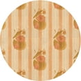 thumbnail image 1 of Ahgly Company Machine Washable Indoor Round Transitional Orange Area Rugs, 5' Round, 1 of 7