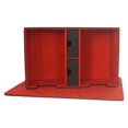 thumbnail image 2 of fastboy Boîte de Rangement pour Cartes à Double Compartiment Multi-Usage et Fiable Noir Rouge 265x182x98mm, 2 of 6
