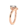 thumbnail image 3 of IGI Certified 5 Carat Oval Shape Lab Grown Diamond Engagement Ring | 14K Rose Gold | Janes Chevron Lab Diamond Ring | FG-VS1-VS2 Quality Friendly Diamonds, 3 of 6