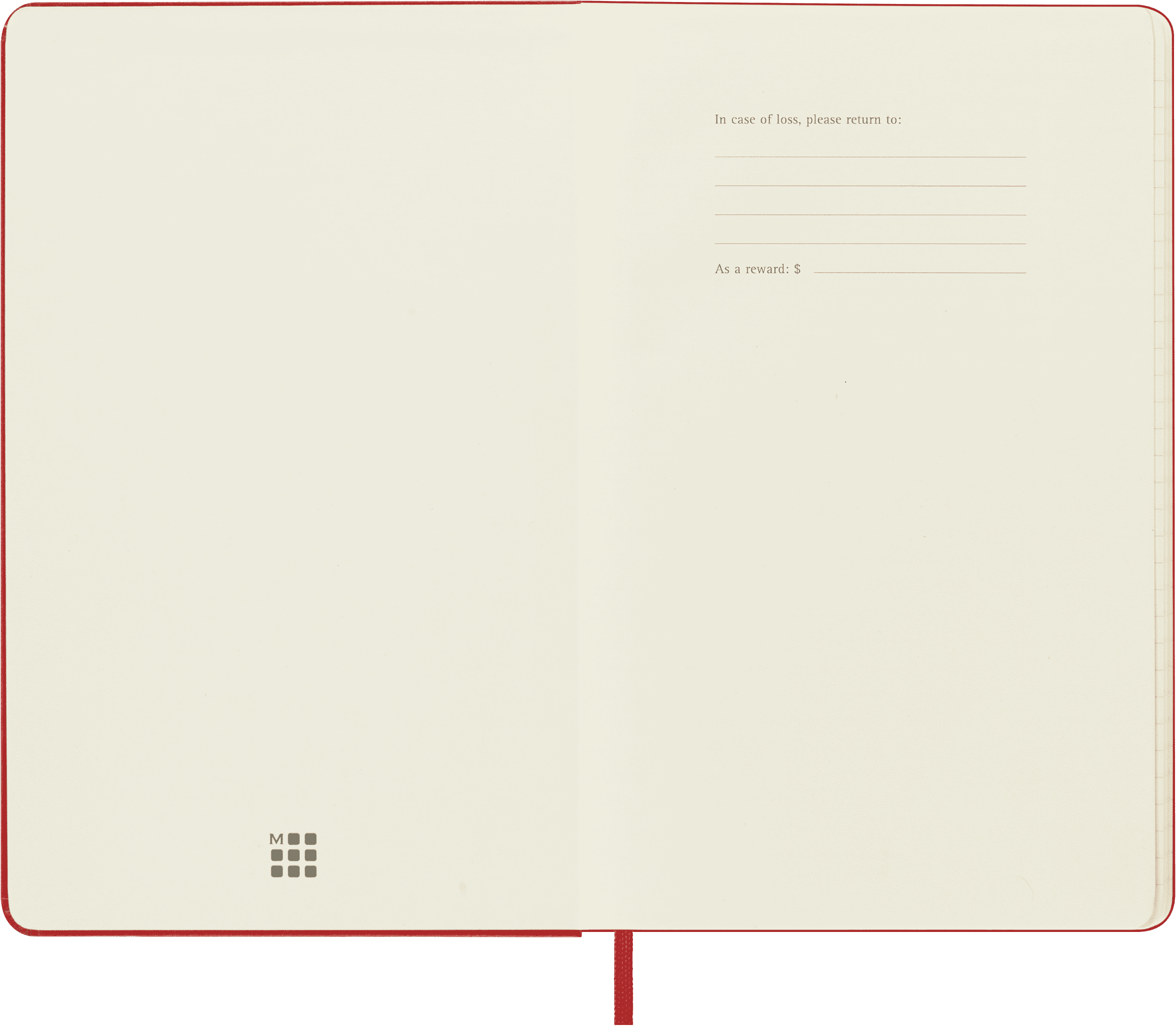 Moleskine Classic Notebook, Hard Cover, Large (5" x 8.25"), Ruled, Scarlet Red
