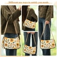thumbnail image 4 of FORMRS Womens Shoulder Bag with Chain Strap Clutch Purse Cute Tote Handbag, Watercolor Sunflowers, 4 of 7
