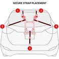 thumbnail image 6 of Sports Deluxe 2-Bike Trunk Mount Rack, Model 102DN-R, Black, 6 of 7