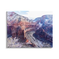 Stupell Industries Desert Canyon Road Arid Vegetation Cliffs Landscape Photograph Gallery Wrapped Canvas Print Wall Art, Design by Steve Smith