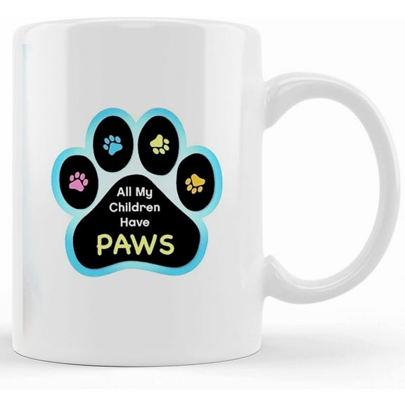 Paw Print Coffee Mug, Dog Lover Coffee Mug, Funny Coffee Mug, Sarcastic Coffee Cup, Handmade Coffee Cup, Cute Coffee Mug, Tea Mug, Novelty Coffee Mugs 11oz, 15oz Mug
