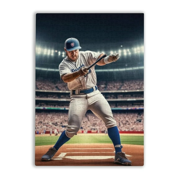 500 Pieces Jigsaw Puzzle For Adults And Teens Baseball Player Large Educational Family Entertainment Toys Exquisite Gifts For Adults