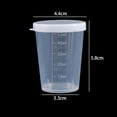 thumbnail image 3 of 10PCS Measuring Cup With Lid Transparent Plastic Graduated Measuring Cup, 3 of 5