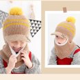 thumbnail image 2 of Worallymy Niños Invierno Cuello Calentador Sombrero Tejido Felpa Niños Niños Pequeños Tejer Cálido Gorro De Protección Para Los Oídos,Café Worallymy JD735800250, 2 of 7