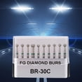 thumbnail image 4 of Taladros de Burs, Taladros de Diamantes Dentales Resistencia Al Desgaste de Acero inoxidable Sanitario para Odontología, 4 of 7