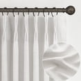 thumbnail image 1 of Cortinas plisadas de lino transparente, color beige y blanco, 240 x 245 cm, 2 paneles, 1 of 8