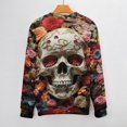 thumbnail image 3 of Gothic Skull Lover Womens Sweater 2024 Crew Neck Long Sleeve Knitted Casual Loose Pullover Top, 3 of 6