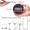 Kamala 2024 Take America Back Kamala Harris 2024 Leather Coasters 6 PCS