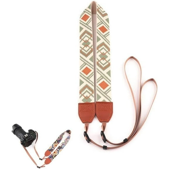LALACE Lightweight Polyester Retro Shoulder Strap, Multicolor