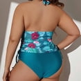 thumbnail image 4 of Delconic Womens Plus Size Bikini Swimsuit Set High Waist Backless Sexy Two Piece Bathing Suit, 4 of 4