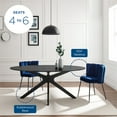 thumbnail image 7 of Modway Traverse 71" Oval Modern Rubberwood Dining Table in Black, 7 of 7