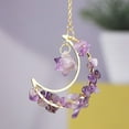 thumbnail image 1 of Natural Amethyst Crystal Stone Car Pendant Star Pendant | Color Weave Energy | Decorative Hanging Ornament for Home | Window Patio Garden Tree Decor, 1 of 2