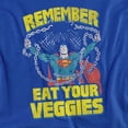 thumbnail image 2 of Superman Veggie Power Women's T Shirt, Royal, Large, 2 of 6