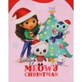 thumbnail image 6 of Gabby's Dollhouse Toddler Kids' Meowy Christmas Holiday 2-Piece Raglan Pajama Pant Set For Girls Boys Sleepwear Lounge, 6 of 8