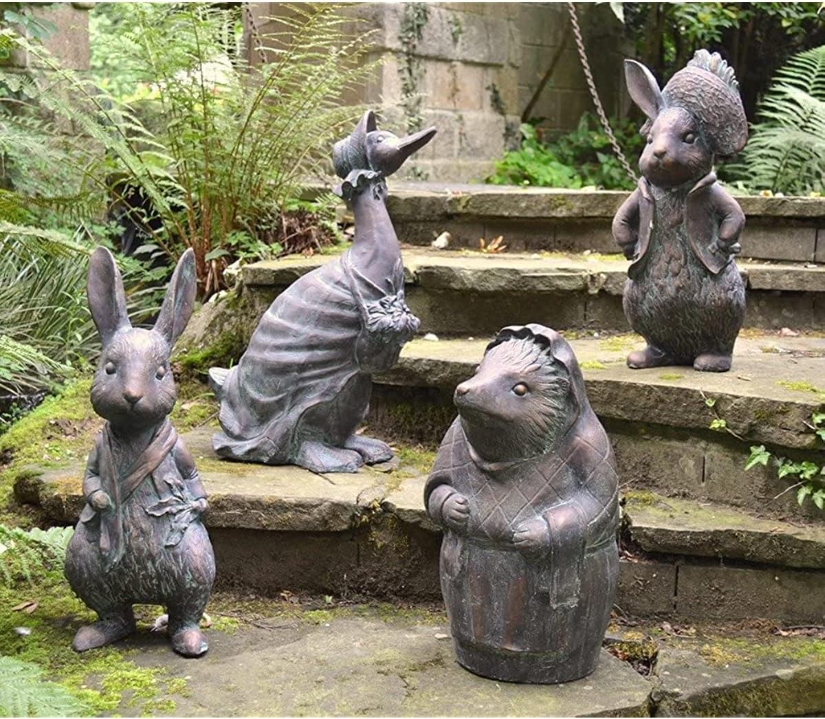 彫刻・オブジェ Beatrix potter antique objects Beatrix Potter Ornament Set, Peter Rabbit, Jemima Puddle-Duck, Mrs