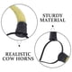 thumbnail image 2 of Diadema de cuernos de toro con aro de pelo de vaca para disfraz de cosplay para niños y adultos, para Halloween y Navidad., 2 of 5