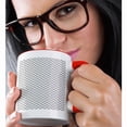 thumbnail image 2 of 3drose, Grey and White Girly Chic Chevron Zigzag, 11oz Two-tone Red Mug, 2 of 6