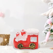 JingChun 1Pc Mini Christmas Ornaments Christmas Miniature Sleigh Ornaments Plastic Mini Village Accessories for Xmas Micro Landscape Fairy Garden Christmas Decorations