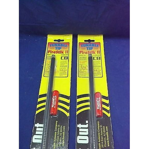 NEW 2 FIRESTIK II FS3 FS-3 TUNABLE TIP BLACK 3 FT CB HAM ANTENNA USA MADE!!!!!!