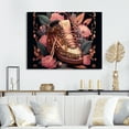 thumbnail image 2 of Designart Floral Pink Sneakers Art III Canvas Wall Art, 2 of 5